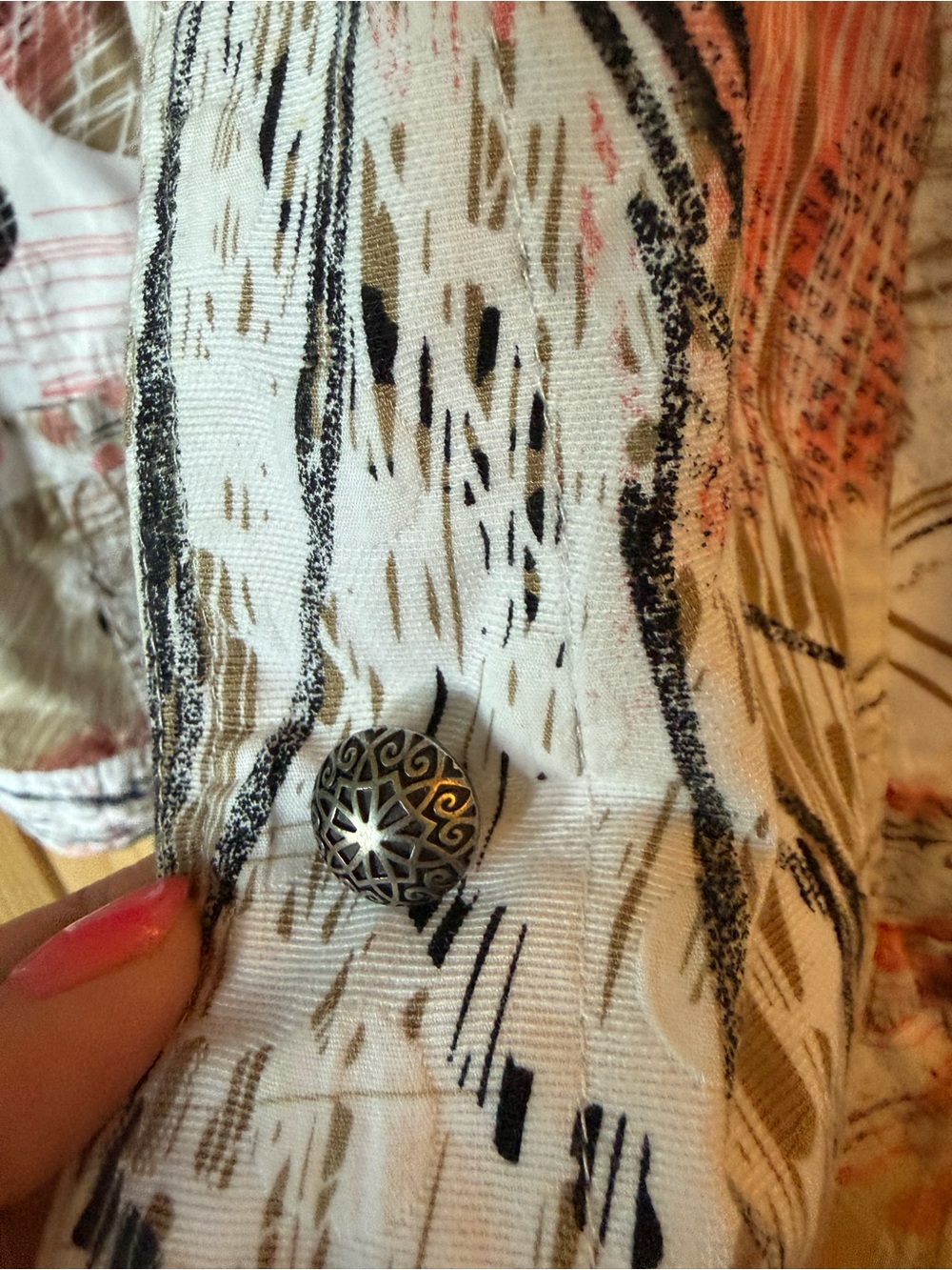 CJ Banks Pink Multi Floral-Print Denim Jacket - Picture 4 of 9